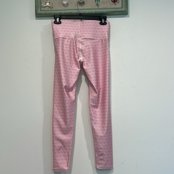 Terez Pink full length medium pink clown core diamond Leggings new - Picture 5 of 6